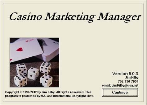 diamond jim's casino marketing manager - Marketing Manager .